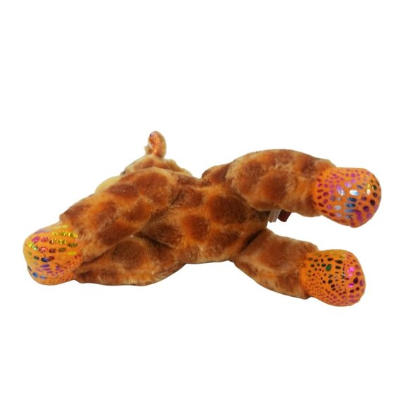 Adventure Planet Giraffe Plush Orange Brown Sparkle Hooves Stuffed Animal Toy - Picture 4 of 6